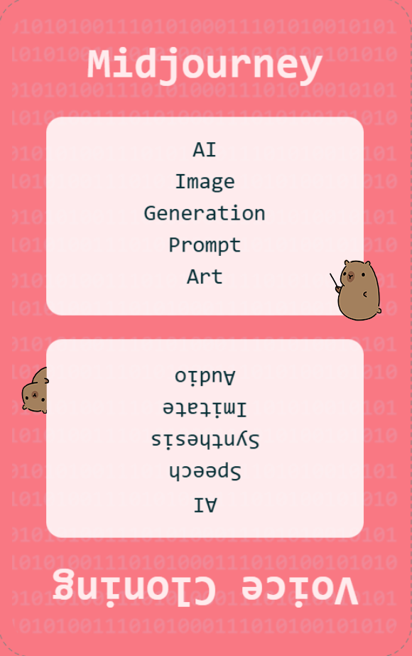 Techie Taboo Sample Card - Front